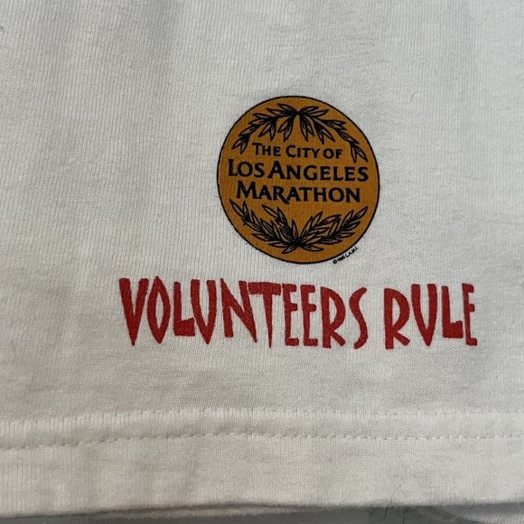Los Angeles Marathon XIX 2004 Volunteer Shirt Hanes Tag Almost Vintage Size XL - Picture 2 of 16